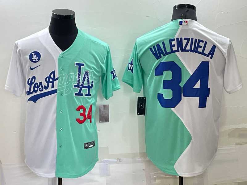 Los Angeles Dodgers #34 Fernando Valenzuela White Green Number 2022 Celebrity Softball Game Cool Base Jersey1,We sell and wholesale Los Angeles Dodgers #34 Fernando Valenzuela White Green Number 2022 Celebrity Softball Game Cool Base Jersey1 on line form chian!